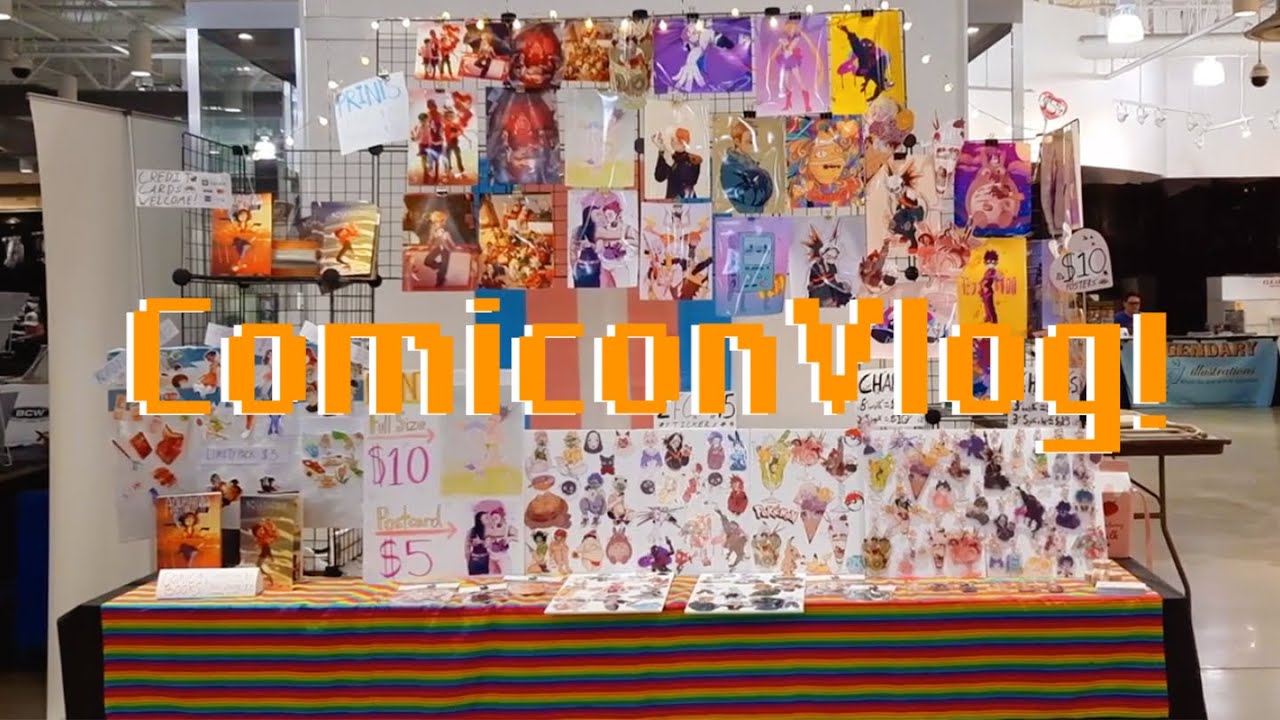 Convention Vlog! Artist Alley at Garden City Con// Studio Vlog #4