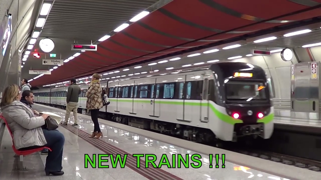 NEW Siemens - Rotem EMU trains on Athens Metropolitan Railway, lines 2 and 3