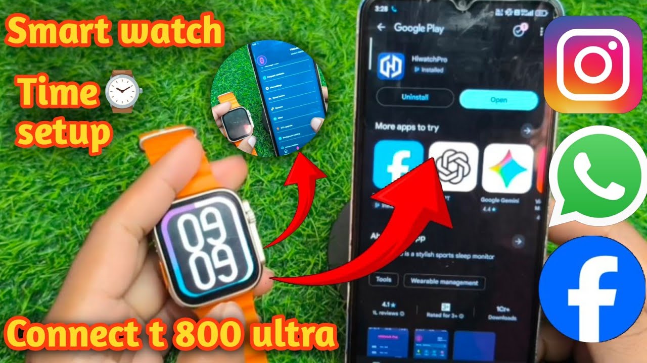 New T800 Ultra SmartWatch Connect To Phone |how to connect t800 ultra smart watch to phone |T 800