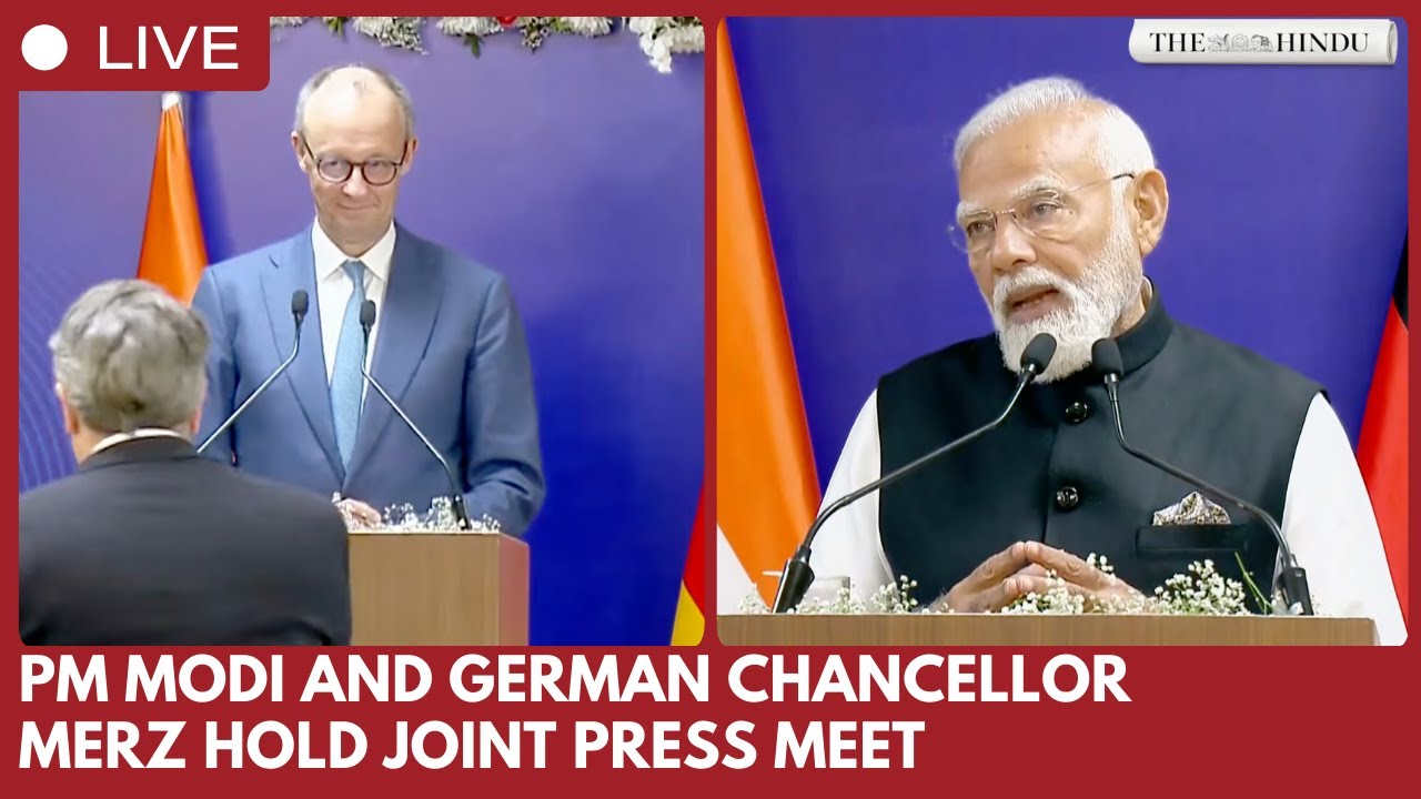 PM Modi and German Chancellor Merz hold joint press meet in Ahmedabad during official visit