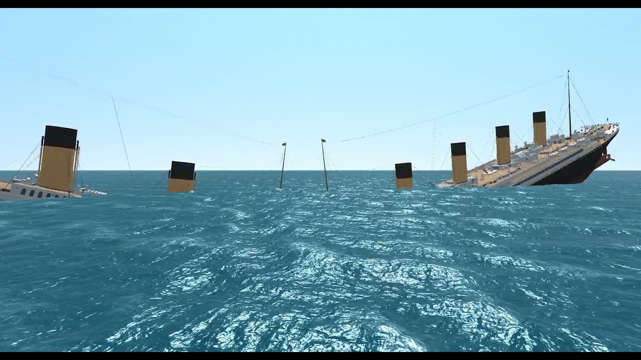 Two Titanics Hit Each Other & Sink | Virtual Sailor
