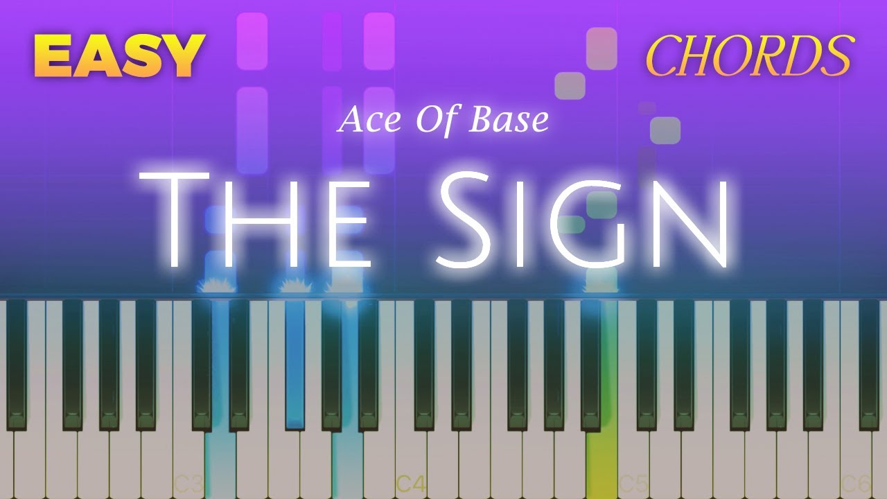 Ace Of Base - The Sign - EASY Piano CHORDS TUTORIAL by Piano Fun Play