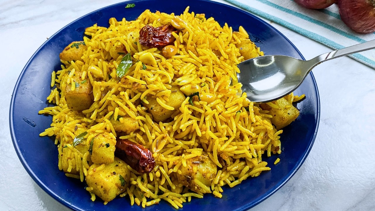 Easy Indian Fried Rice Recipe With Masala Spices
