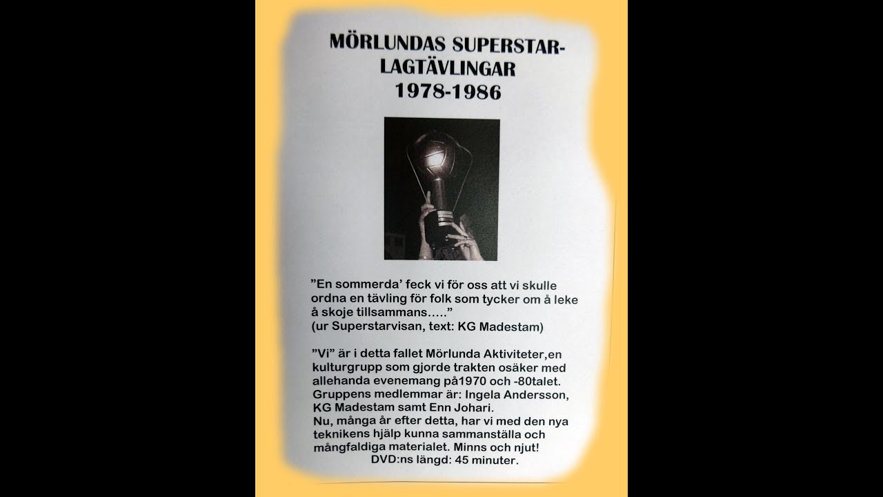 Mörlundas  superstarlagtävling 1978- 86