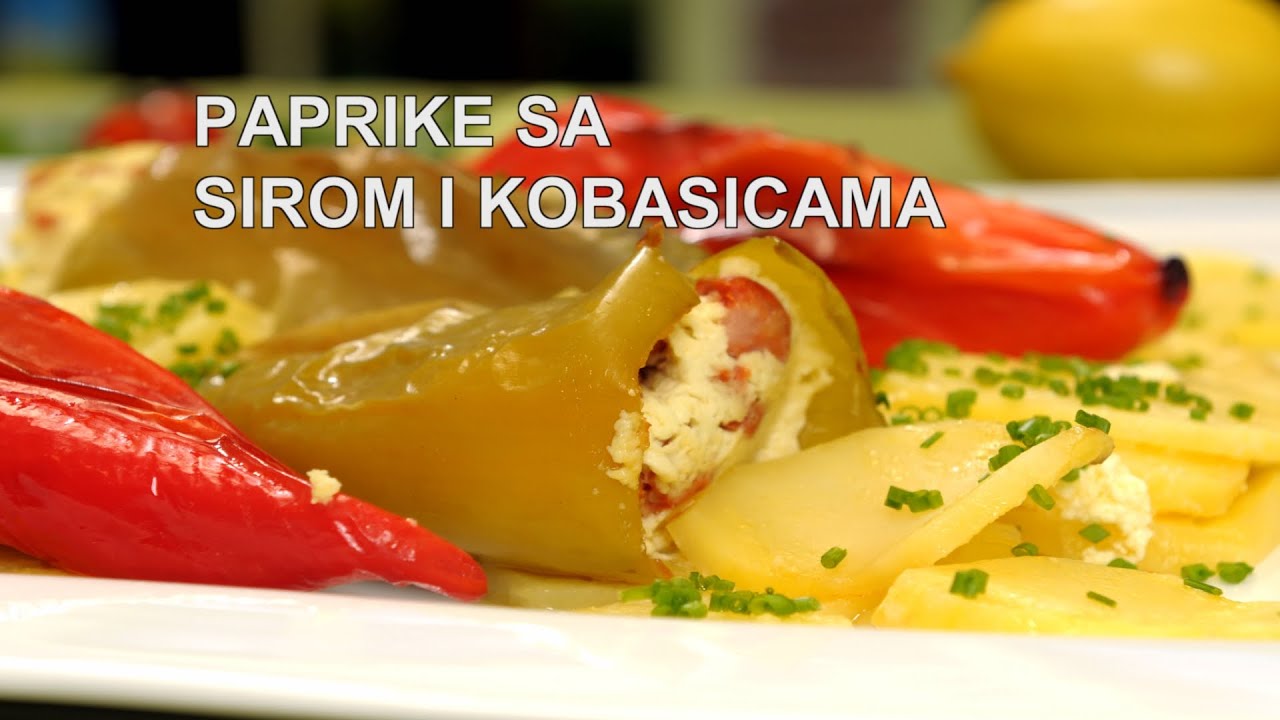 Paprike sa sirom i kobasicama | Hrana i Vino