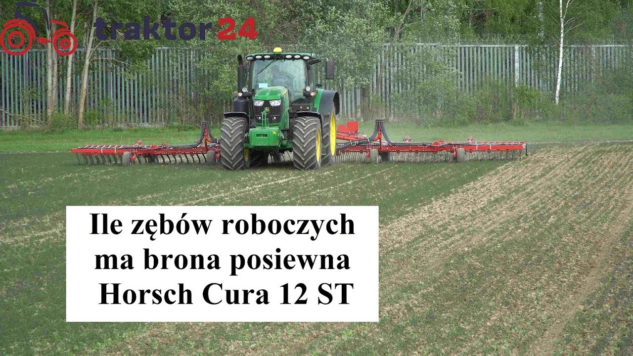Ile zębów roboczych ma brona posiewna Horsch Cura 12 ST