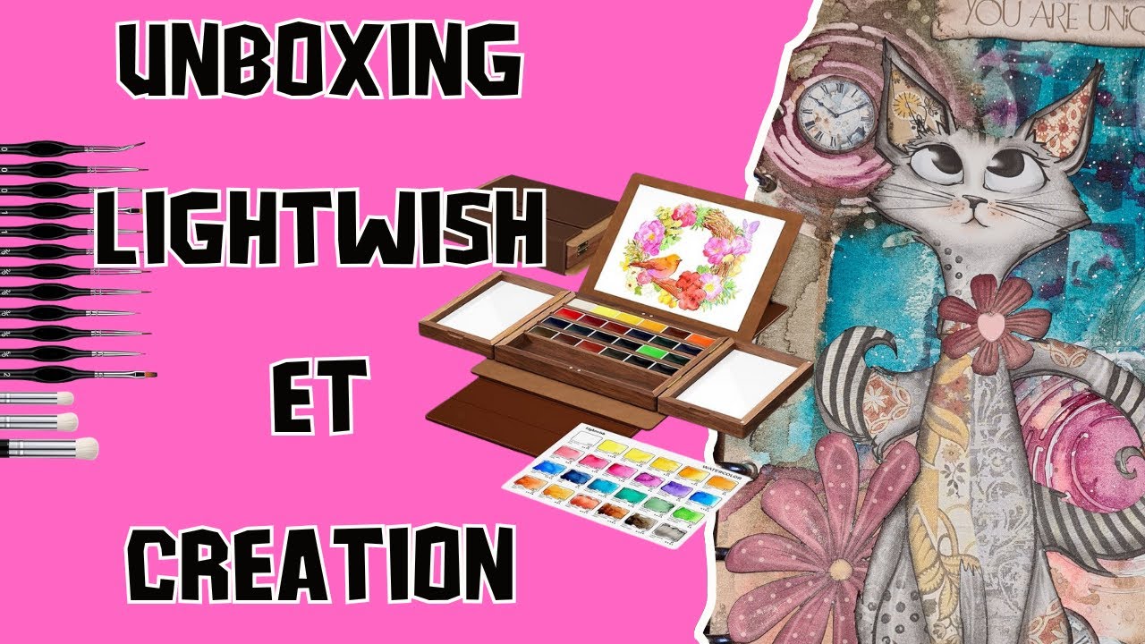je teste mon colis LIGHWISH en créant une page d'art journal Stamperia Furry Friends