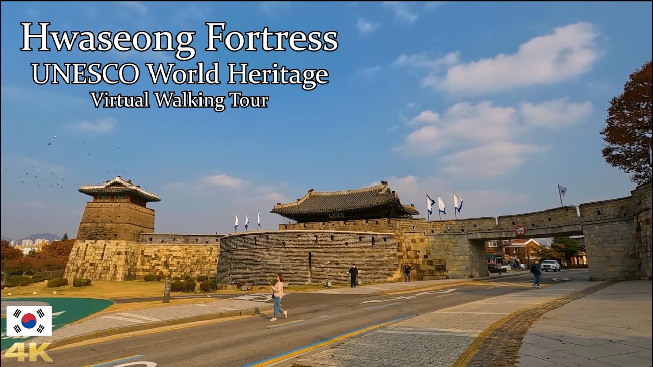 Korea Travel 🇰🇷 Suwon Hwaseong Fortress , Gyeonggido [4k Virtual Healing Trip]