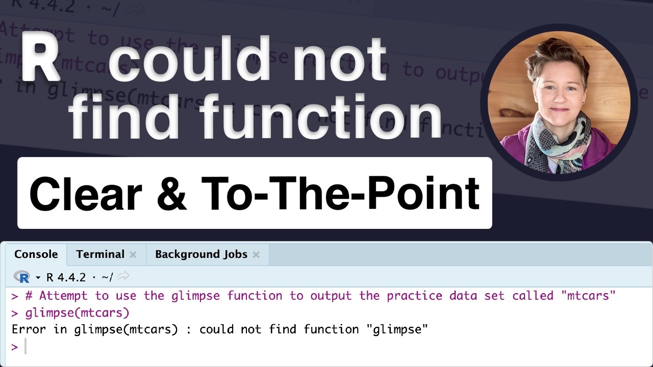 R Error - Could not find function