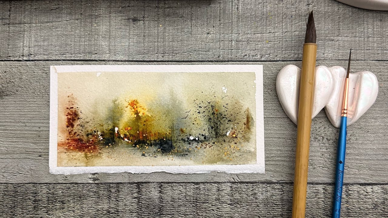 Loose abstract intuitive spontaneous atmospheric watercolor!