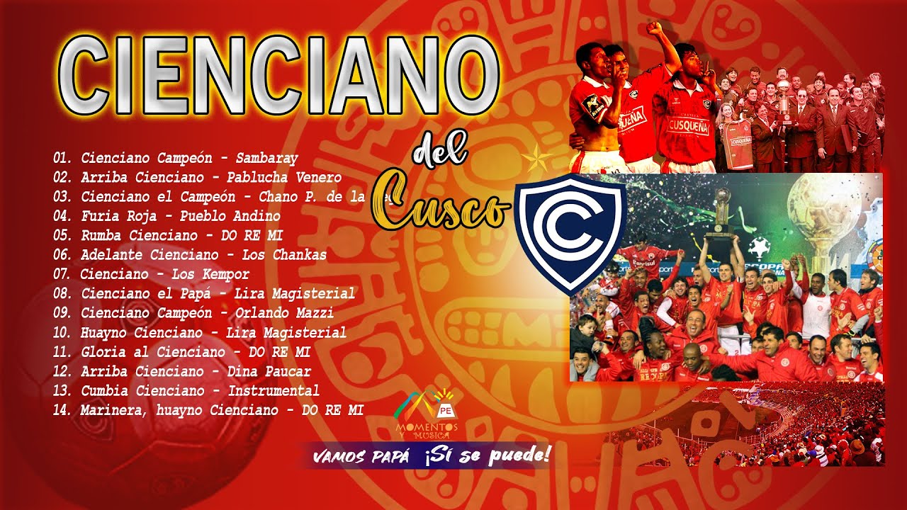 Musical al Cienciano del Cusco 🎧 Papá de América | 🏆 Campeón Copa Sudamericana 2003 y Recopa 2004