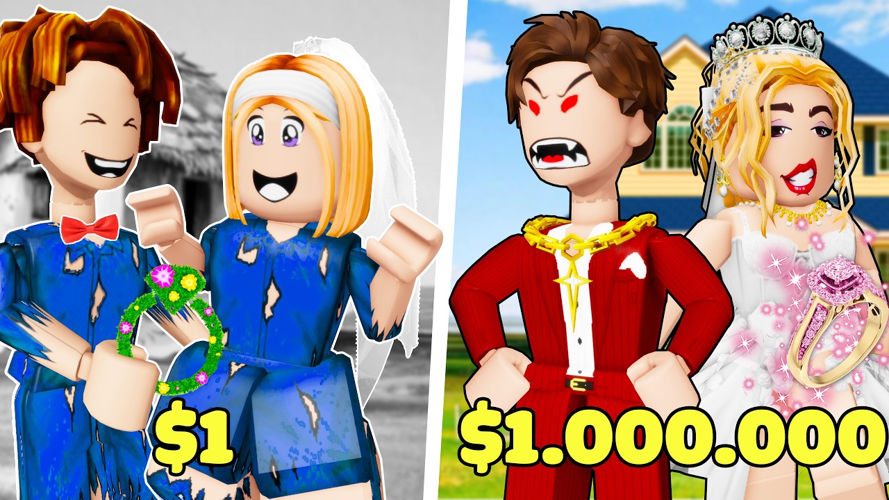 ROBLOX Brookhaven 🏡RP - FUNNY MOMENTS: Rich Couple VS Poor Couple | Roblox Idol