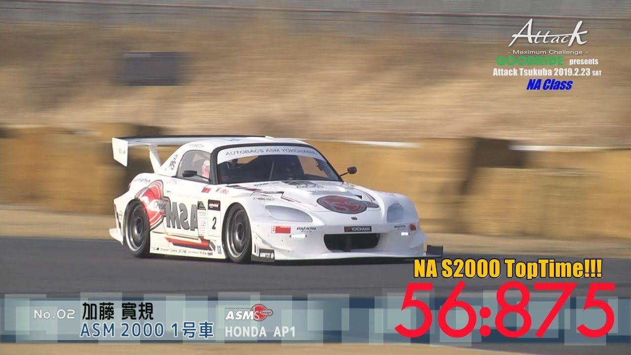 Attack Tsukuba 2019-0223「加藤 寛規//ASM 2000 1号車」AP1