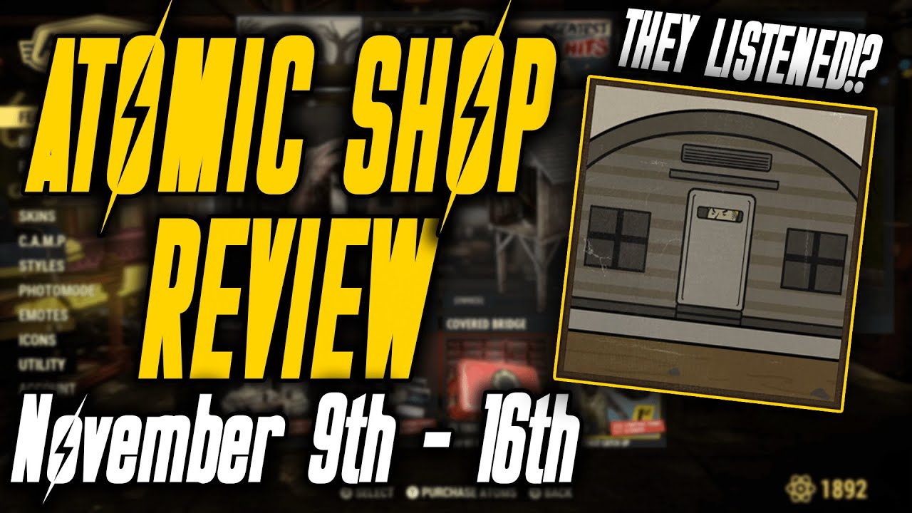 Fallout 76 Atomic Shop Update | November 9th - 16th