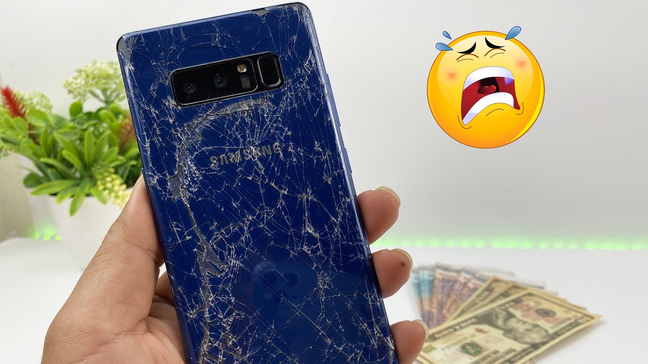🔧Restoring Destroyed Samsung Galaxy Note 8 – Full LCD & Back Glass Replacement!