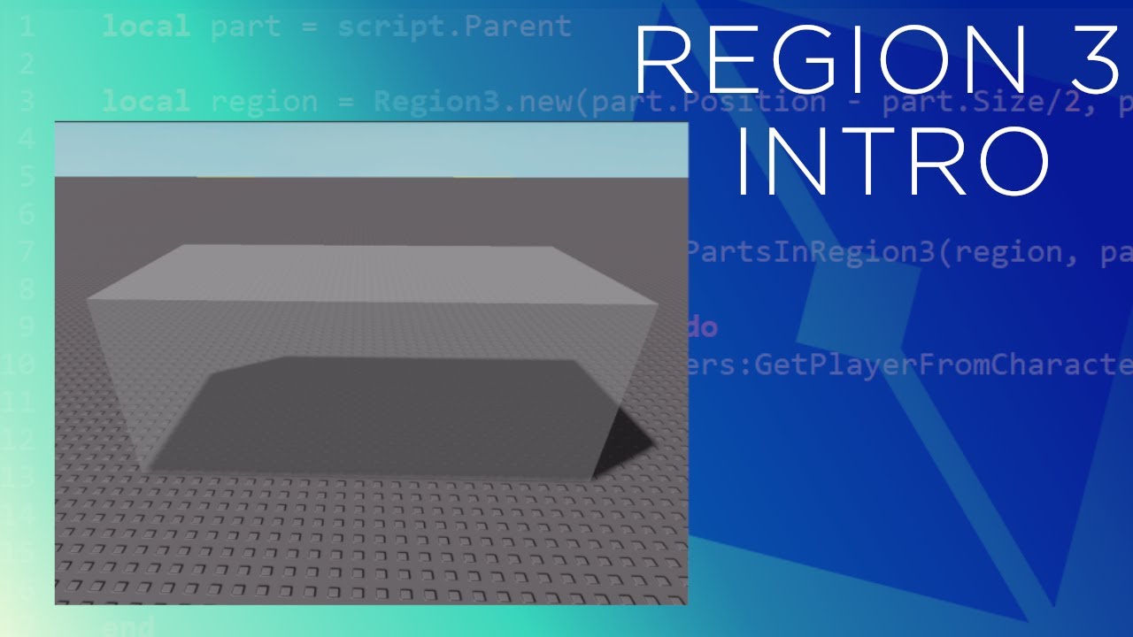 Intro to Region3s (Detecting parts & generating Terrain) - Roblox Studio