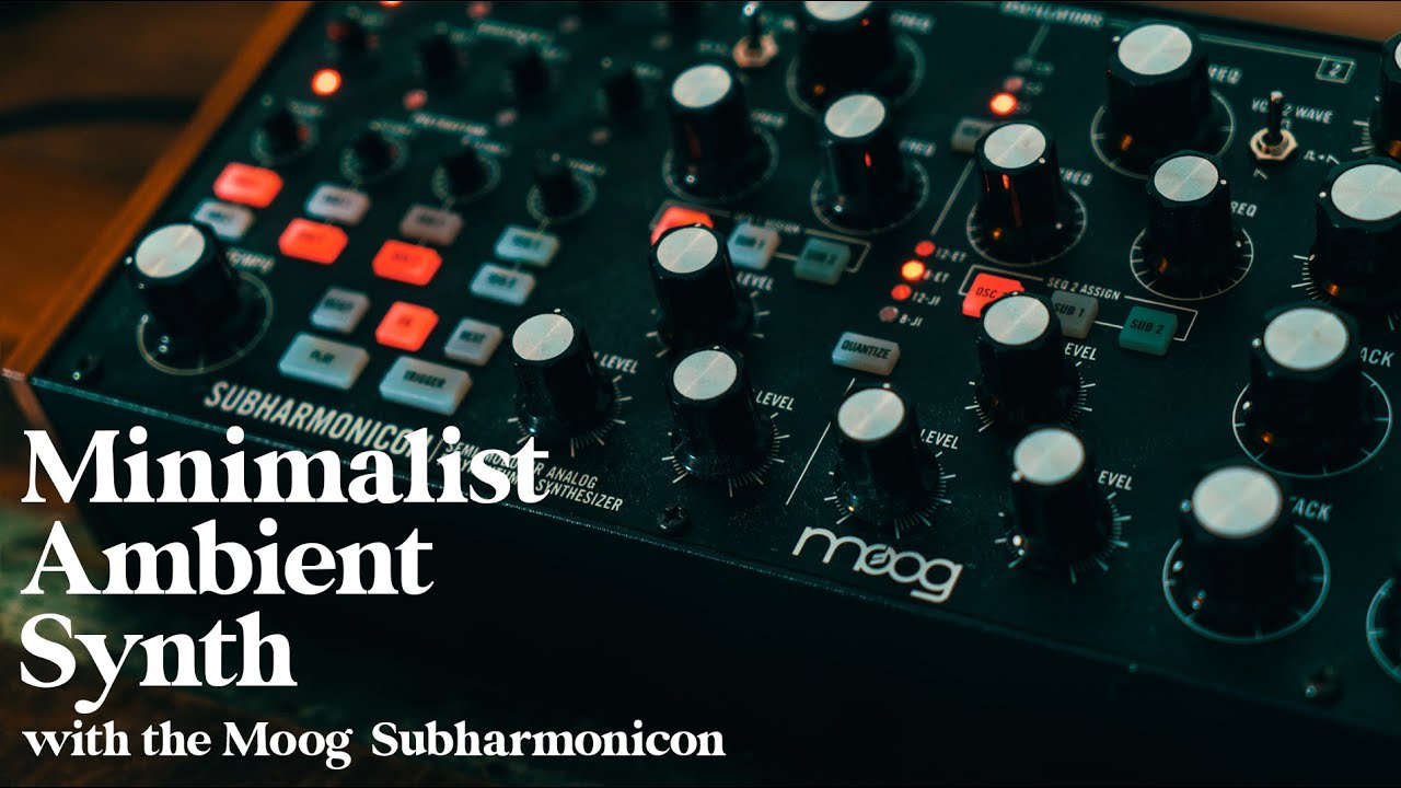 Simple, Minimalist Ambient Synth Loop - No Talking - Calming Work Music - Moog Subharmonicon