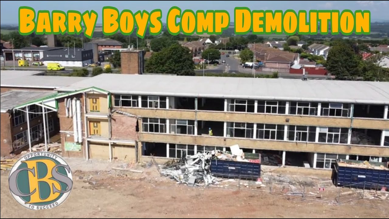 Barry Boys Comprehensive School Is Being Demolished