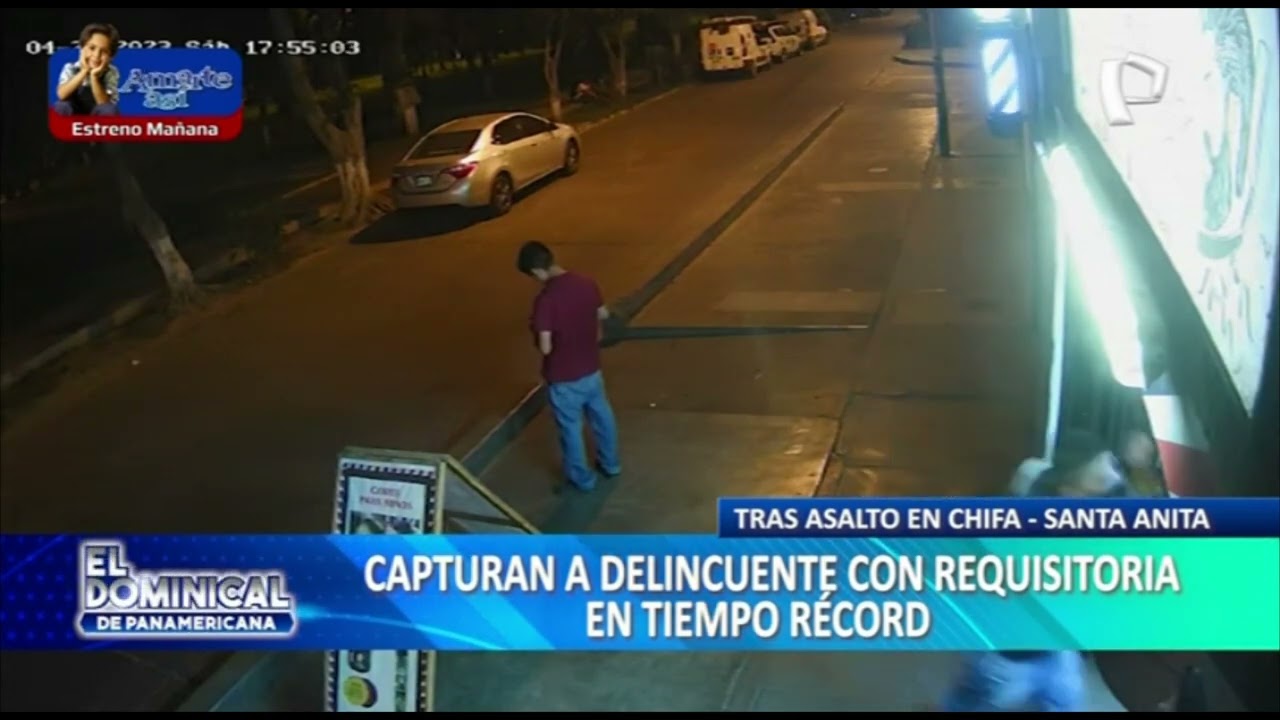 Capturan a delincuente con requisitoria en tiempo récord tras robar chifa en Santa Anita