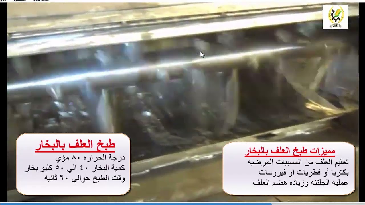 طبخ العلف بالبخار في مصانع الاعلاف العملاقه