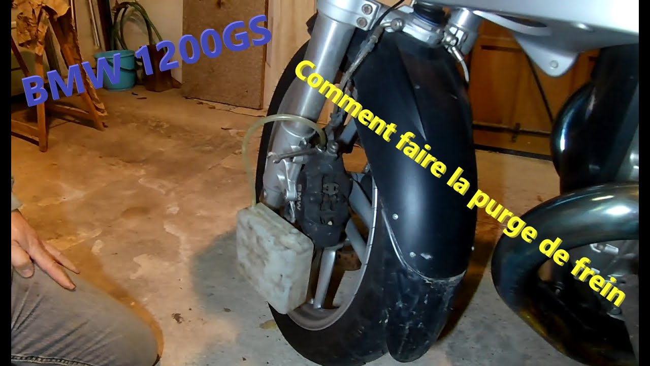 BMW 1200GS : Comment faire la PURGE de FREIN