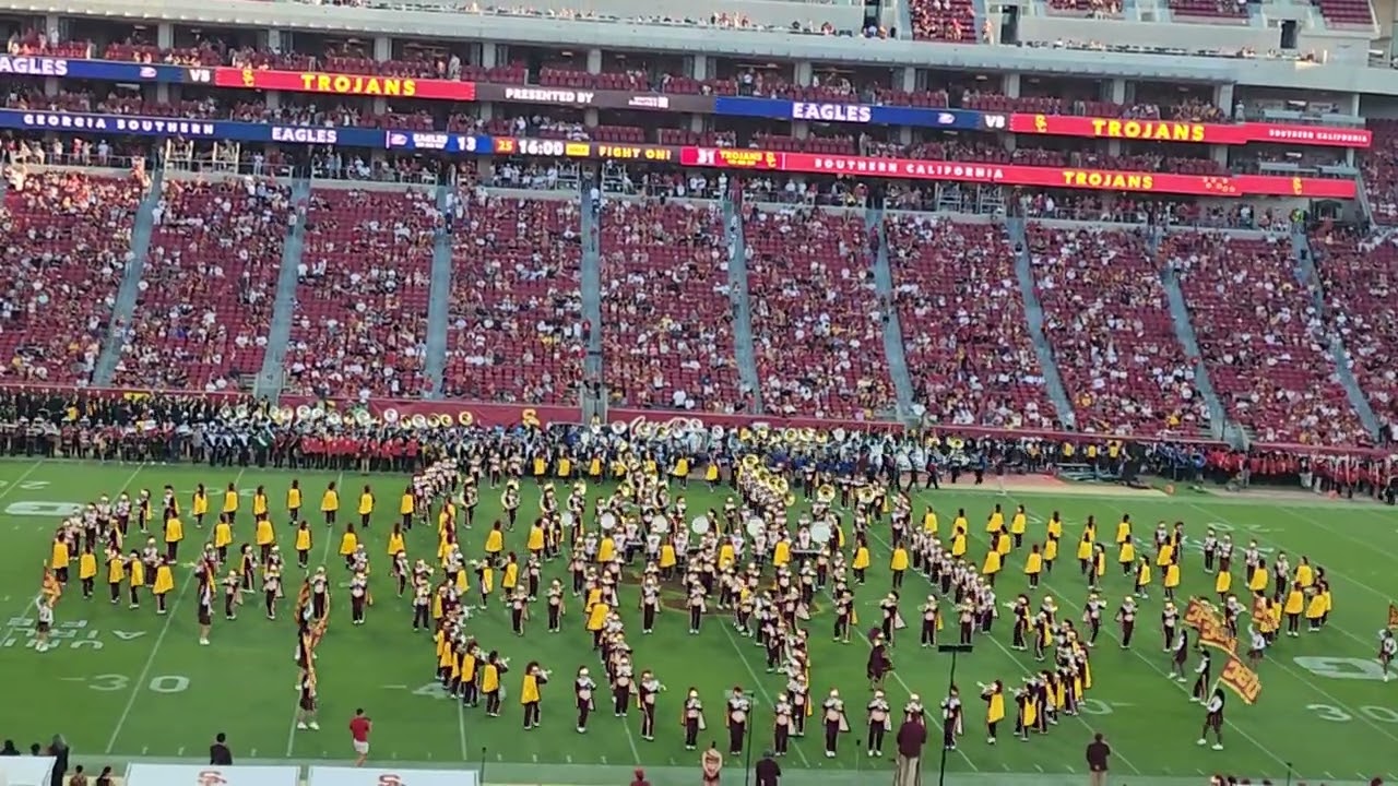 Golden by USC Trojan Marching Band on September 6, 2025 halftime during Georgia Southern Game