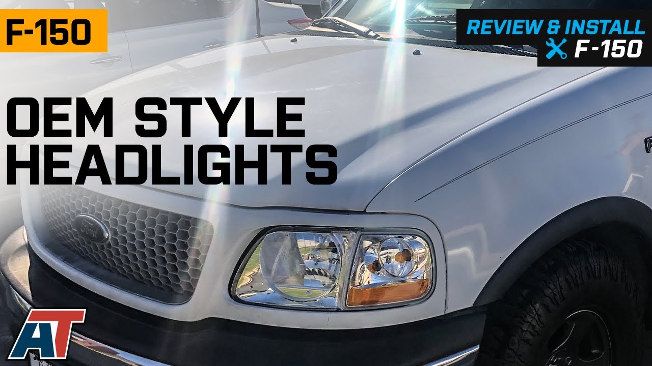 1997-2003 F-150 OEM Style Headlights; Chrome Housing Review & Install