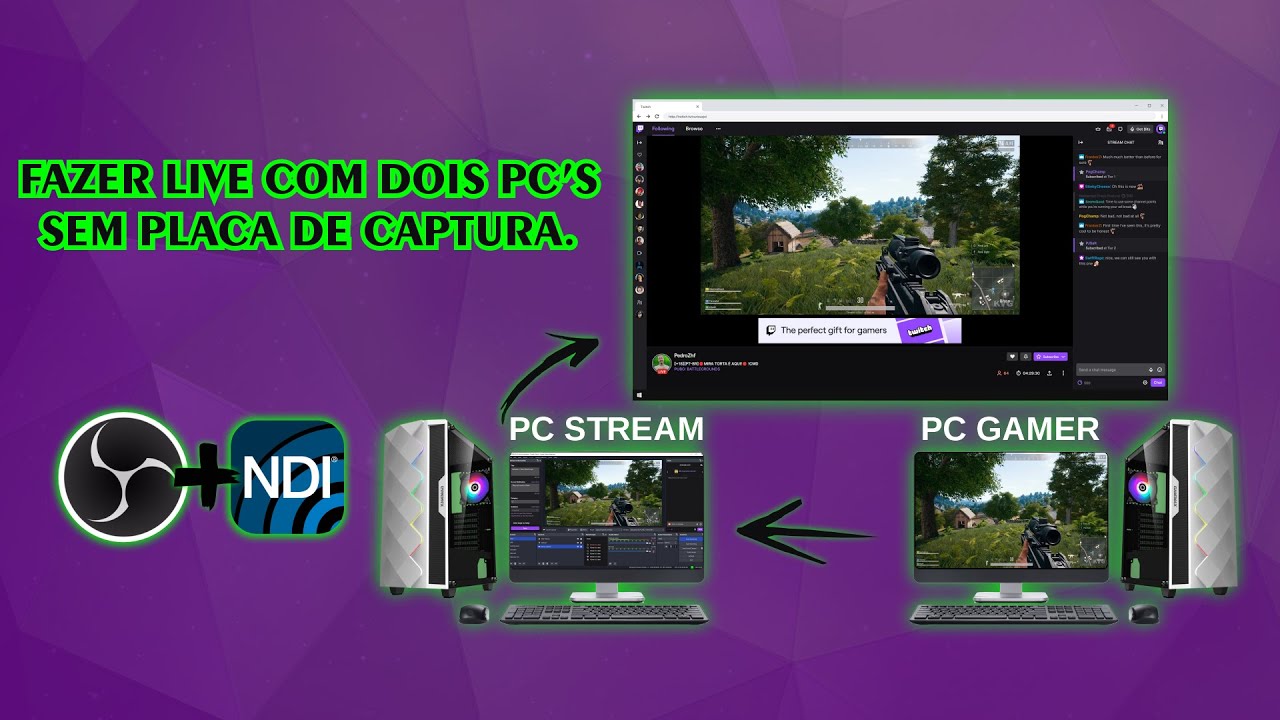 OBS Studio | Como fazer live com dois PC's utilizando o NDI