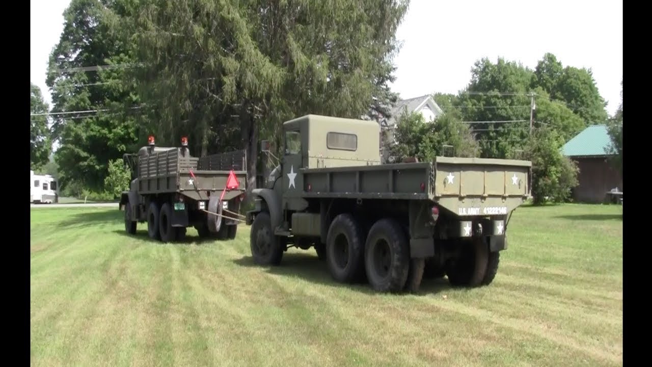 Towing My GMC M-211 With My REO M-35