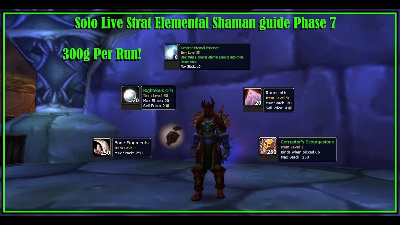 WoW SoD // Phase 7 Elemental gold farming guide // (full gameplay only version)