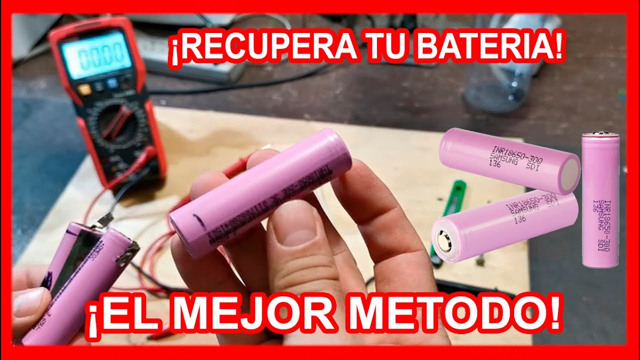 REVIVIR BATERIAS MUERTAS - C&oacute;mo Recuperar Bater&iacute;a muertas (18650) EL MEJOR METODO