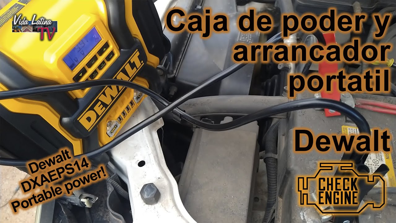 Caja de poder y arrancador portatil Dewalt DXAEPS14 - a prueba! CHECK ENGINE |S04 E06| #dewalt