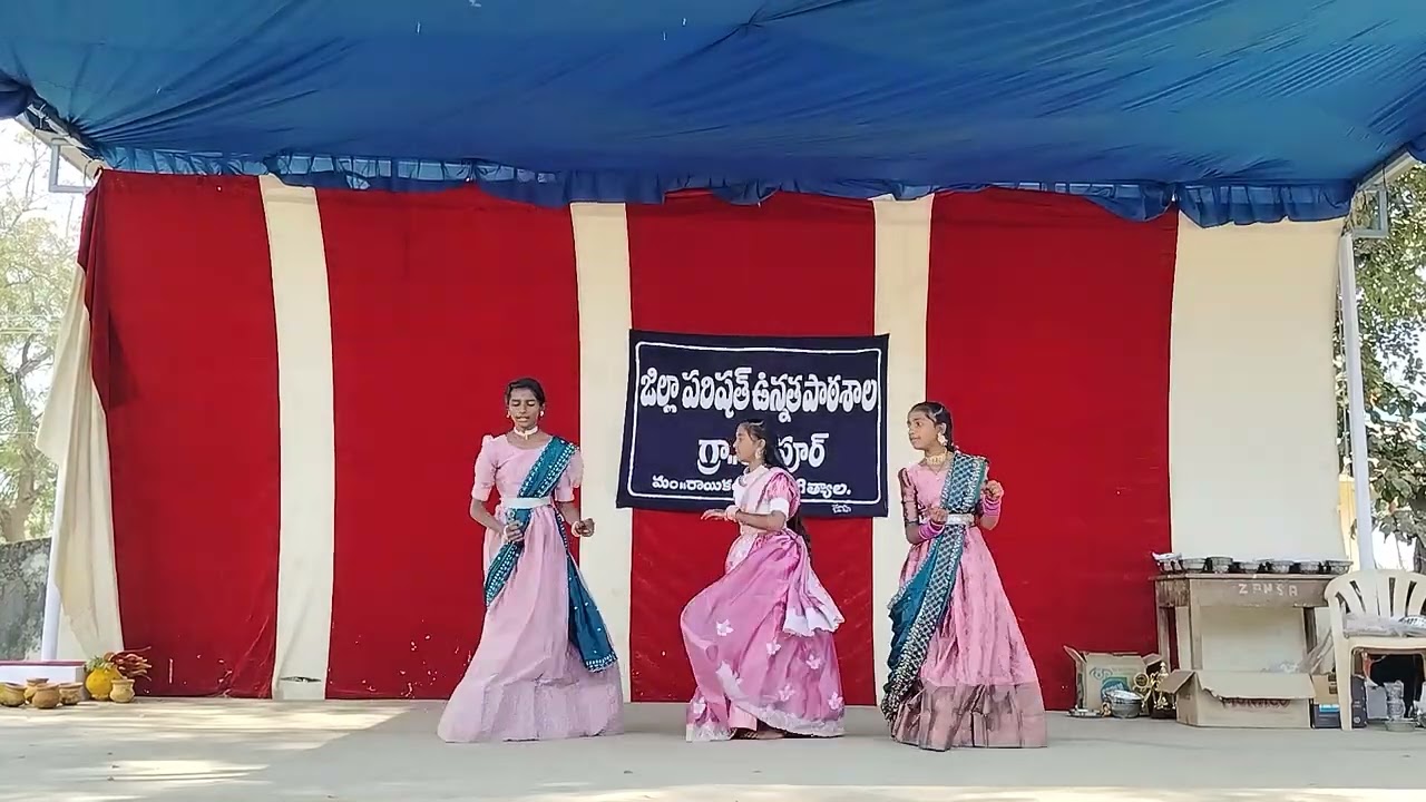 ZPHS Allipur republic day celebrations2025:kalam nitho nadavadu dance by 7th Girls