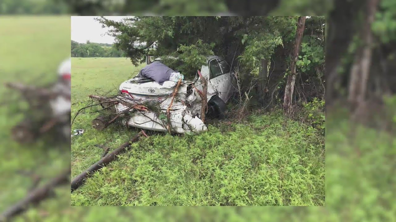Heavy rain blamed for bad crash near Guthrie