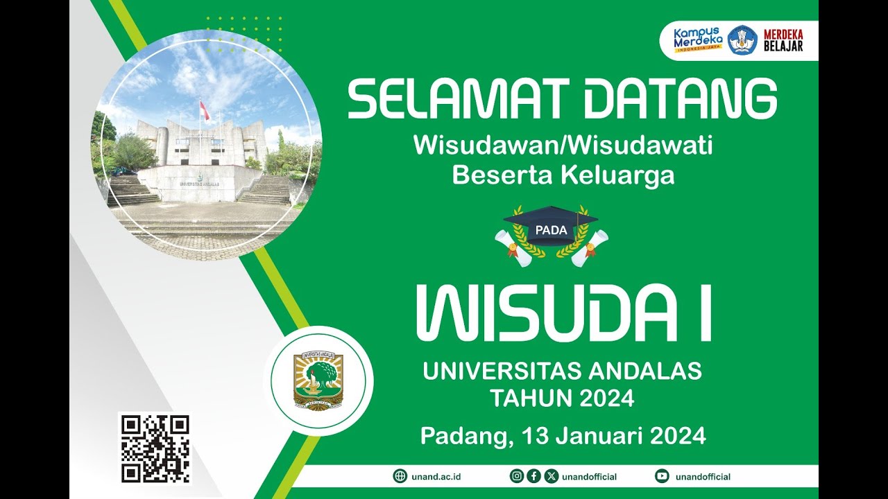 Wisuda I Universitas Andalas Tahun 2024.