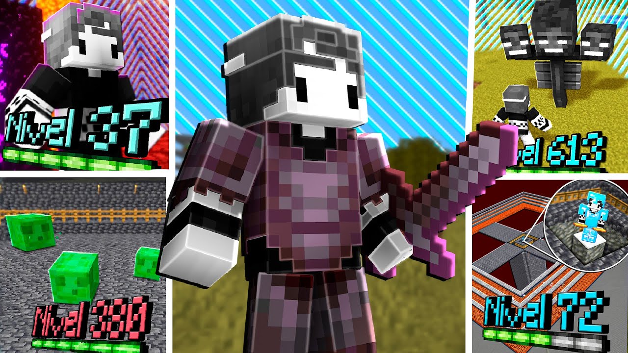 Eu sobrevivi 1000 dias no Minecraft (nível de XP = tamanho da borda, O Filme)