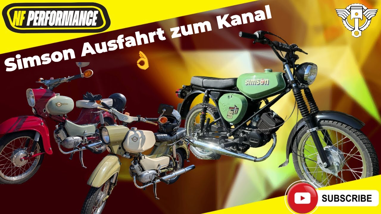 Simson Treffen Ausfahrt zum Nord-Ostsee-Kanal /Simson Motovlog