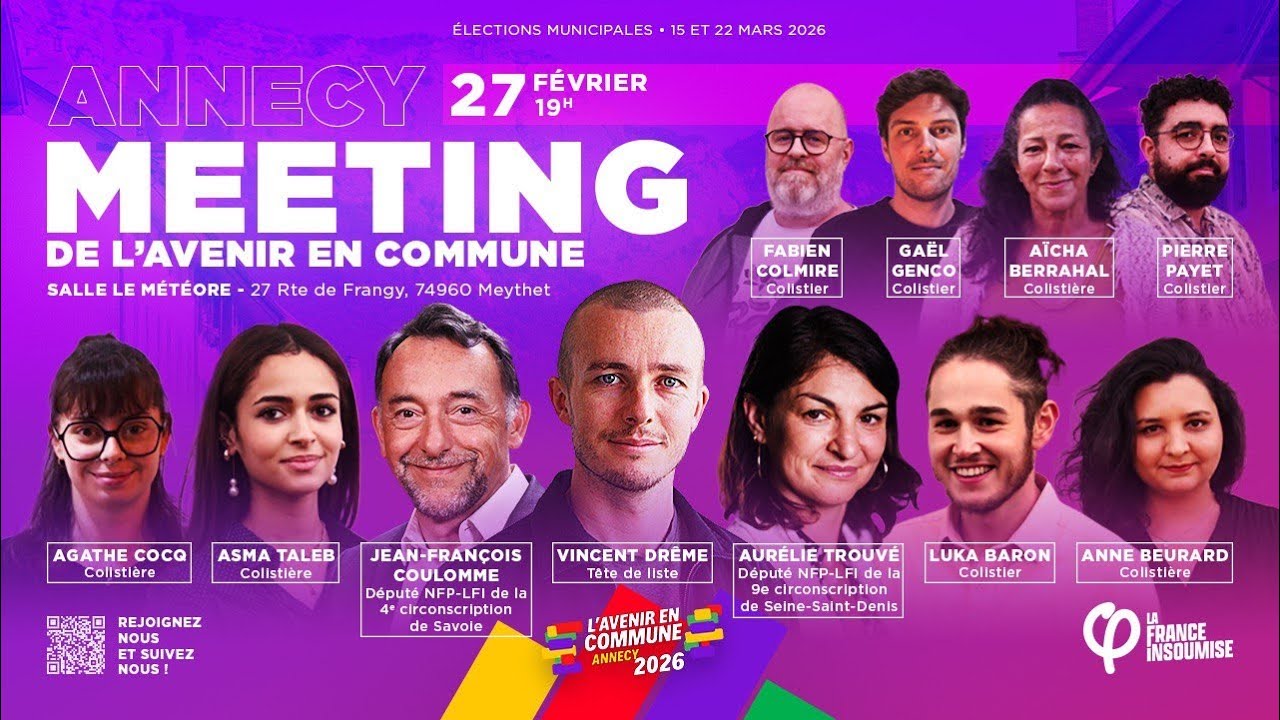 MEETING L'AVENIR EN COMMUNE - ANNECY - 27 février 2026
