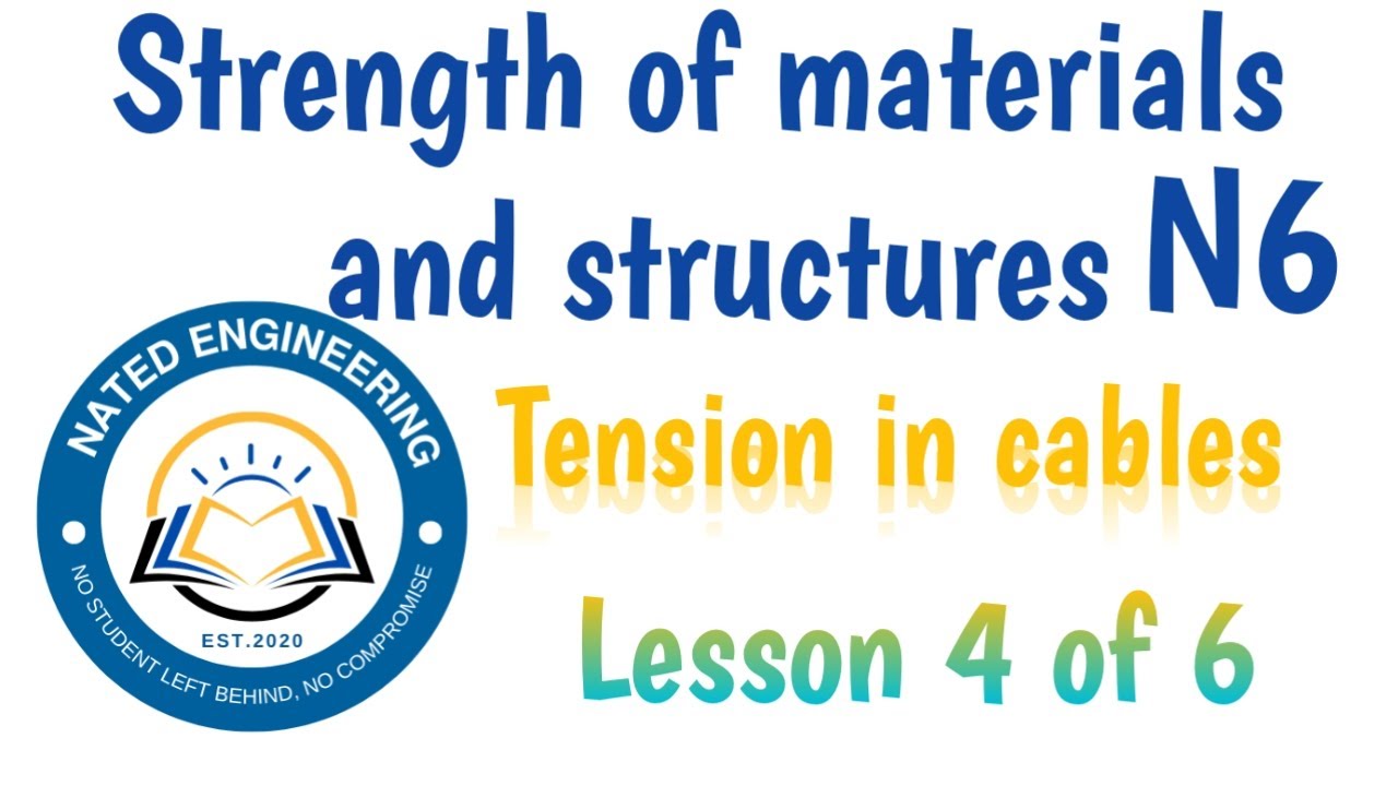 натяжение тросов 4 из 6 Сопротивление материалов и конструкций N6