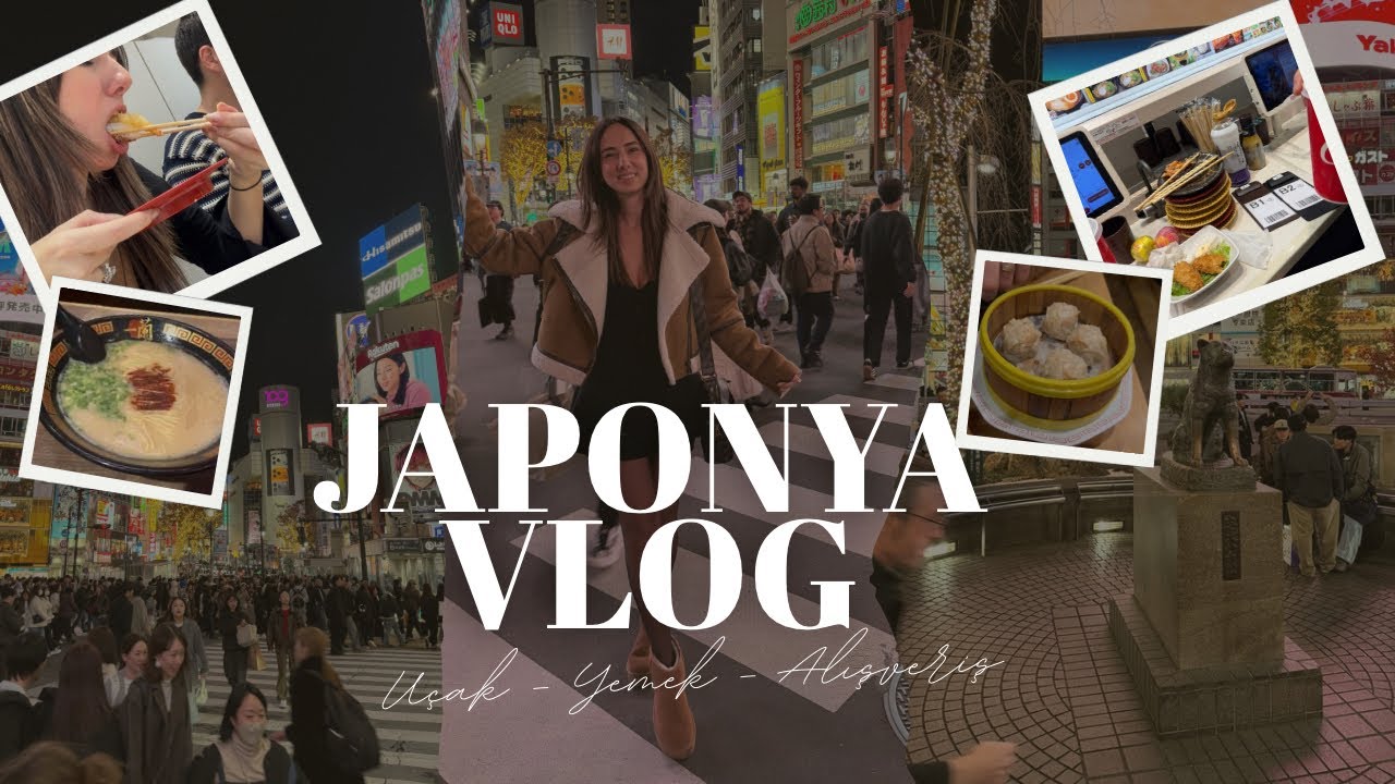 TOKYO’DA İLK 2 GÜN TATİL VLOG ! 11 saat uçak yolculuğu, Sushi , Ramen , Alışveriş, dolu dolu Gezi !