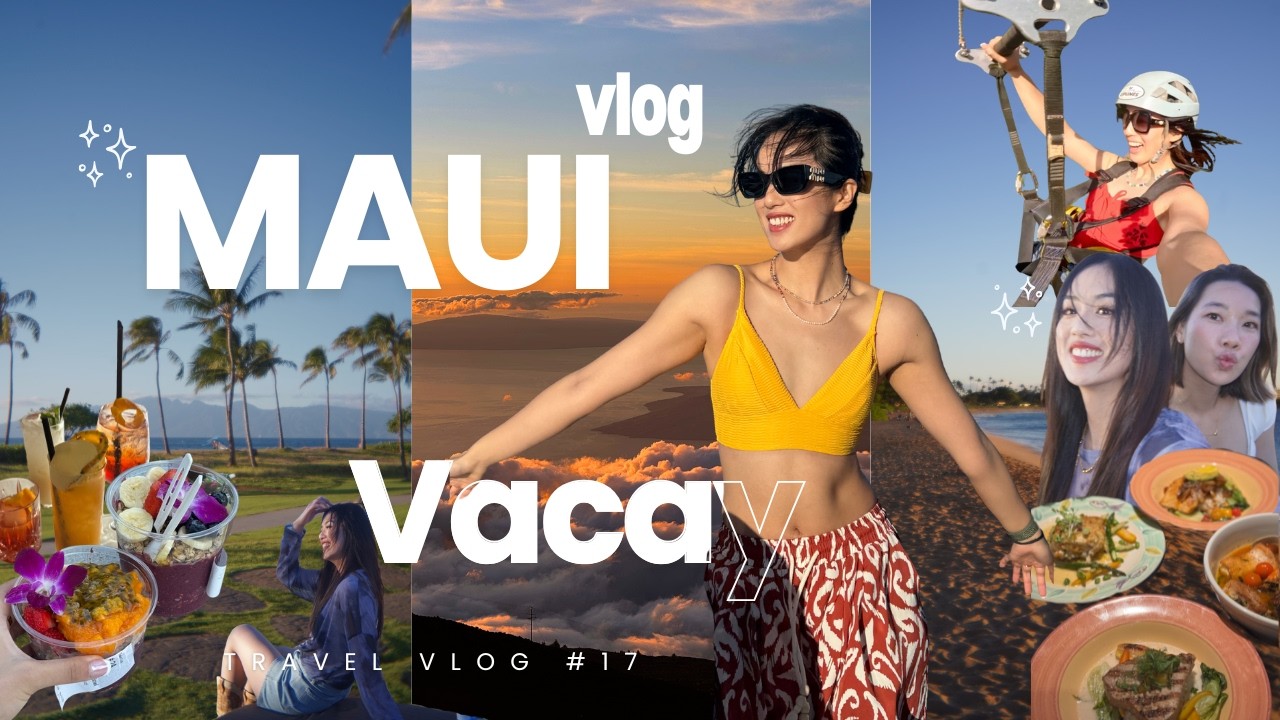 夏威夷HAWAII Travel Vlog｜茂宜岛Maui初体验｜意外的高光体验ziplining高空滑索｜Haleakala云海日落｜Road to Hana | 超绝海边日落餐厅