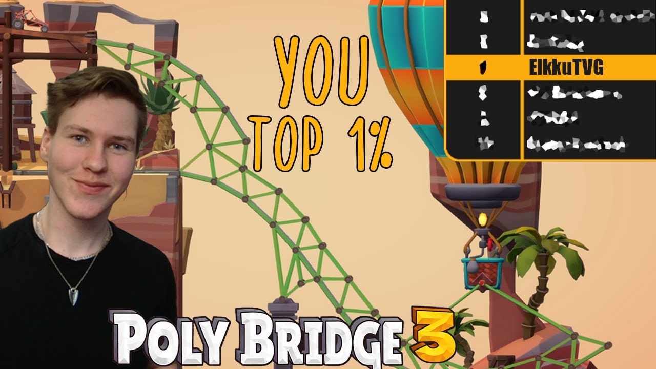 RECORD Breaking Bridge In The Rustic Barrens | Poly Bridge 3 Let's Play Series