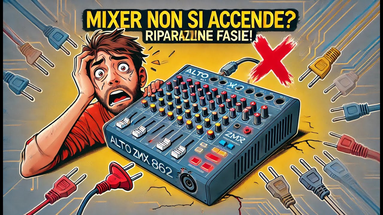 Mixer Audio Alto ZMX 862 NON SI ACCENDE? Riparazione FACILE e VELOCE!