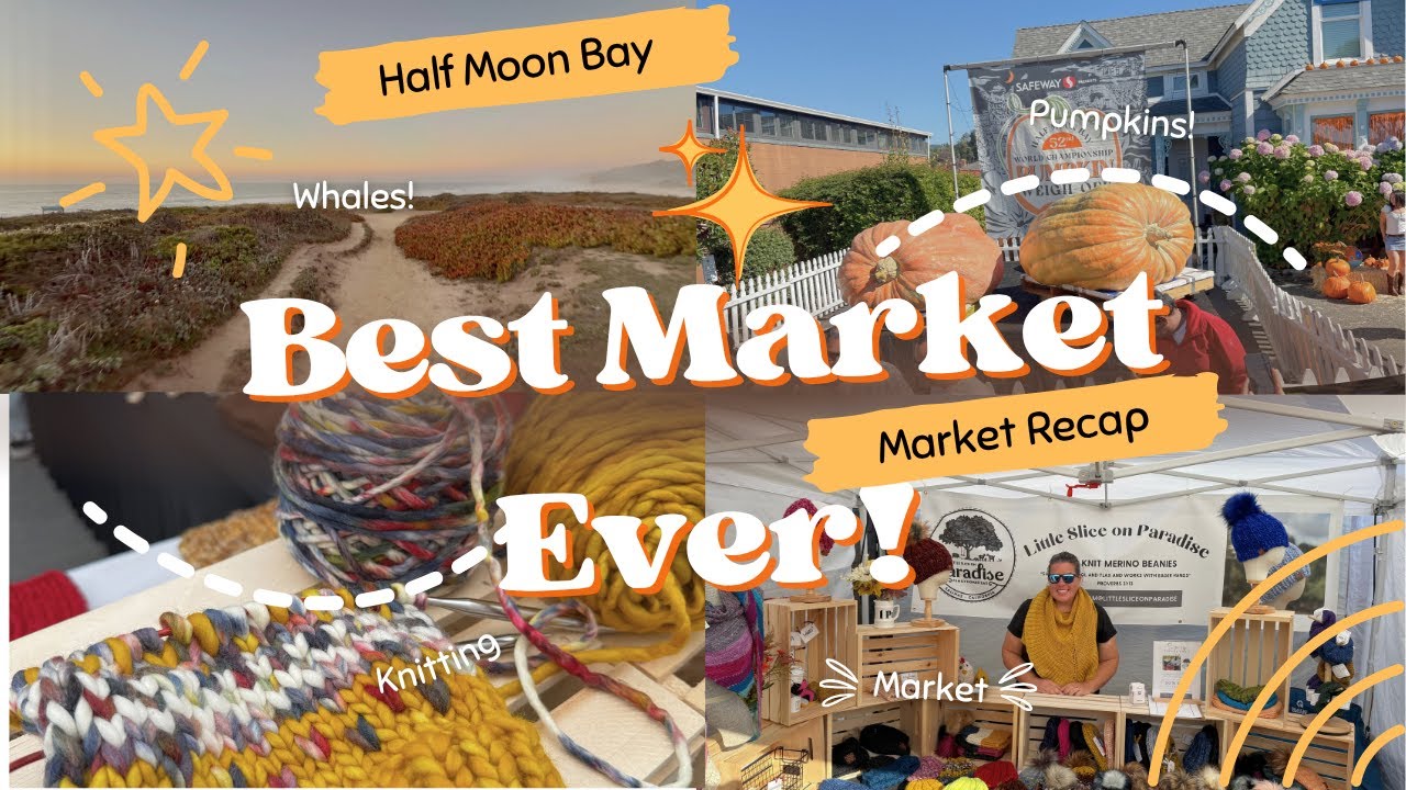 KNITTING MARKET VLOG |Best Market Ever | How much did I sell? | Knitting Small Business