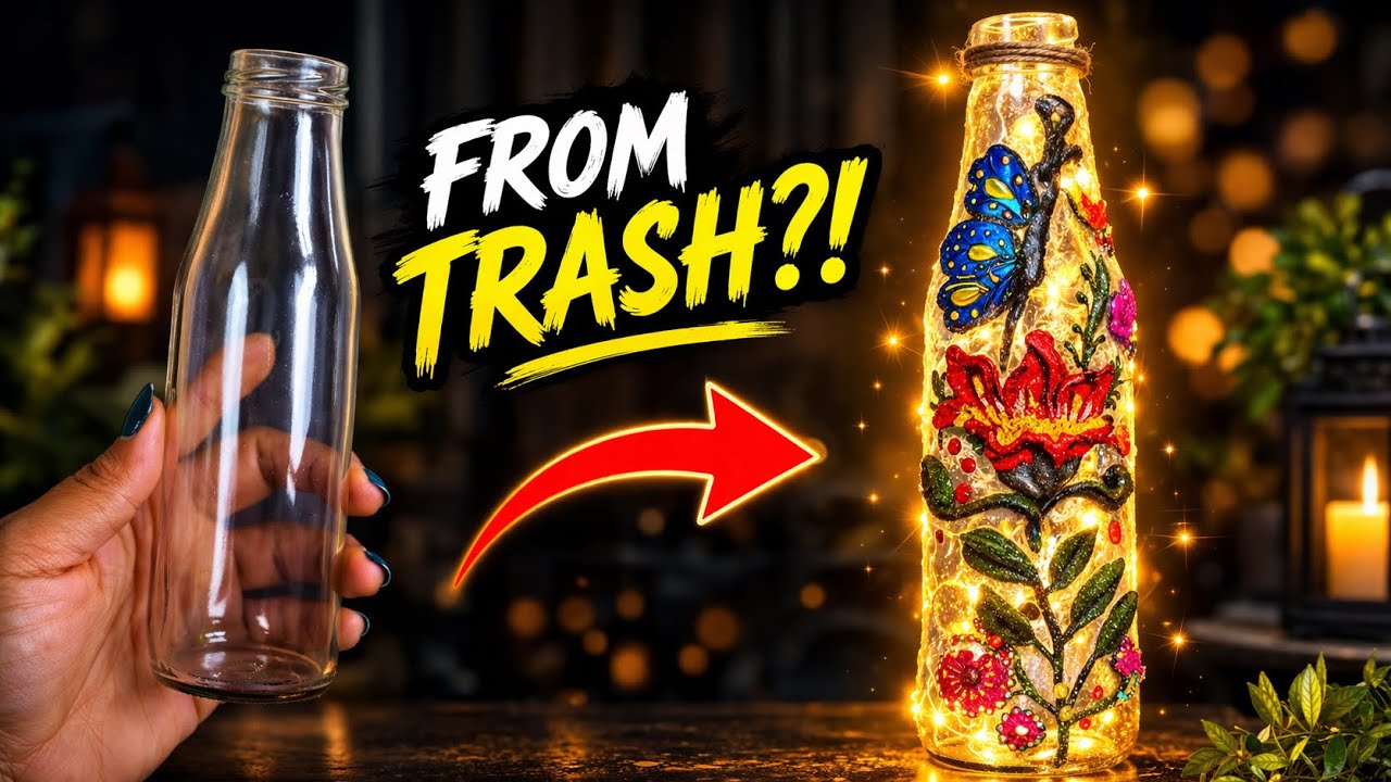 Beautiful DIY Glass Bottle Painting Ideas