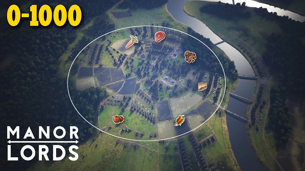 From 0-1000 The perfect CIRCULAR TOWN in Manor Lords