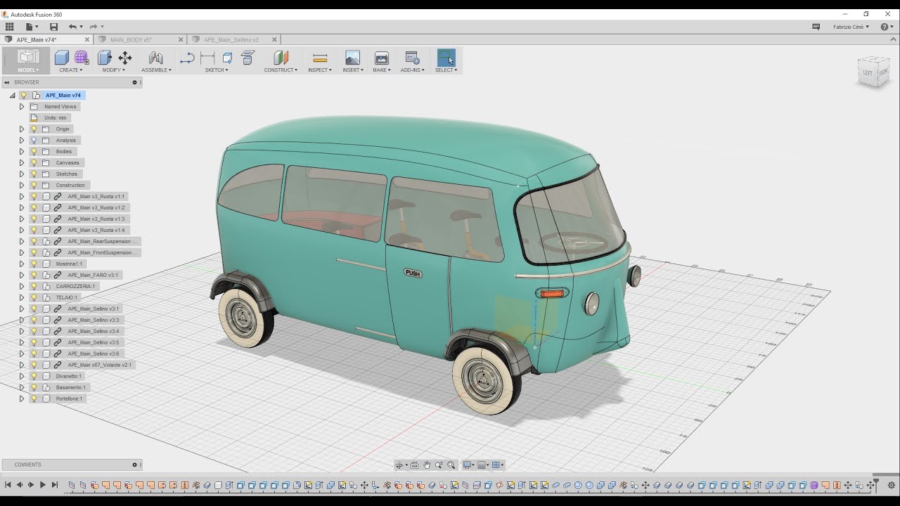 Fusion 360 Lezione 15 - Parti e Componenti