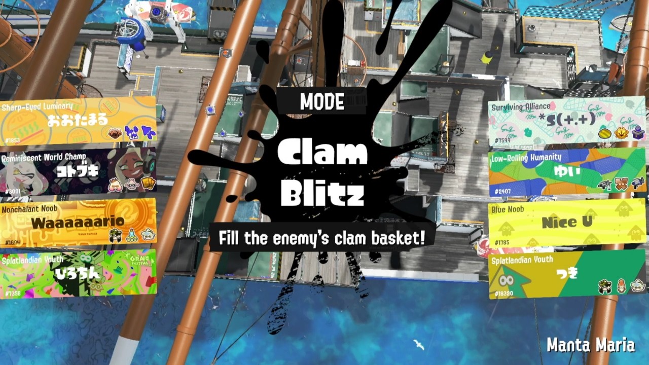 ⟡Splatoon3⟡ B Rank | Series Clam Blitz #1