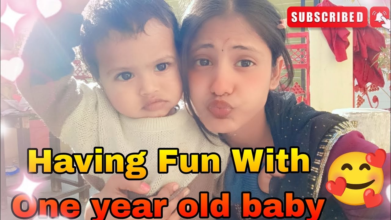 Having fun with one year old baby 😂.           #shorabjoshi #viral #trending 