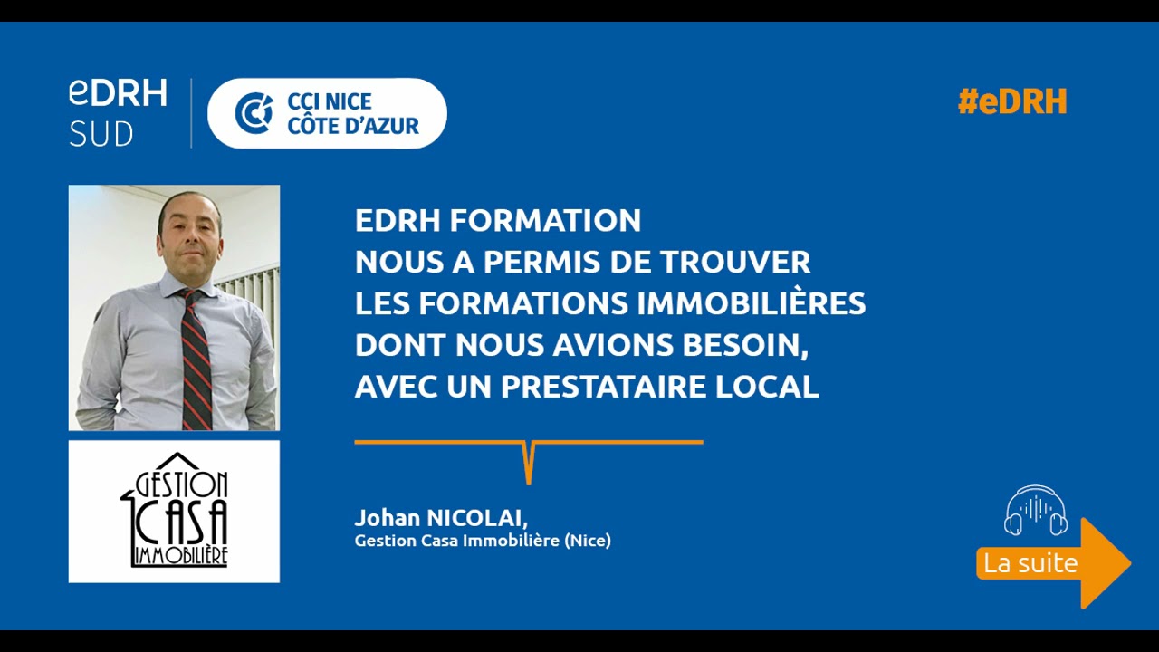 Johan Nicolai, Gestion casa immobilier (Nice)